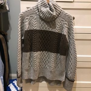 Madewell colorblock turtleneck sweater
